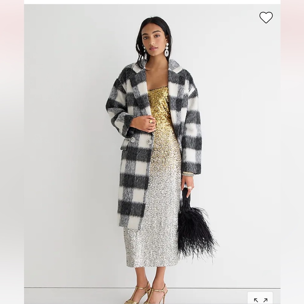 J. Crew Collection Italian Relaxed Brushed Topcoat